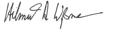 Unterschrift Helmut Wissmann